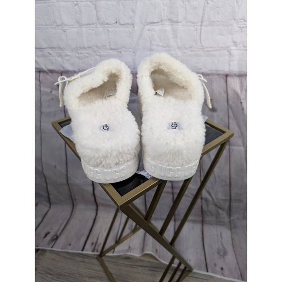 UGG Fluffita Slippers - Women's -White- Size 10 - Picture 12 of 13